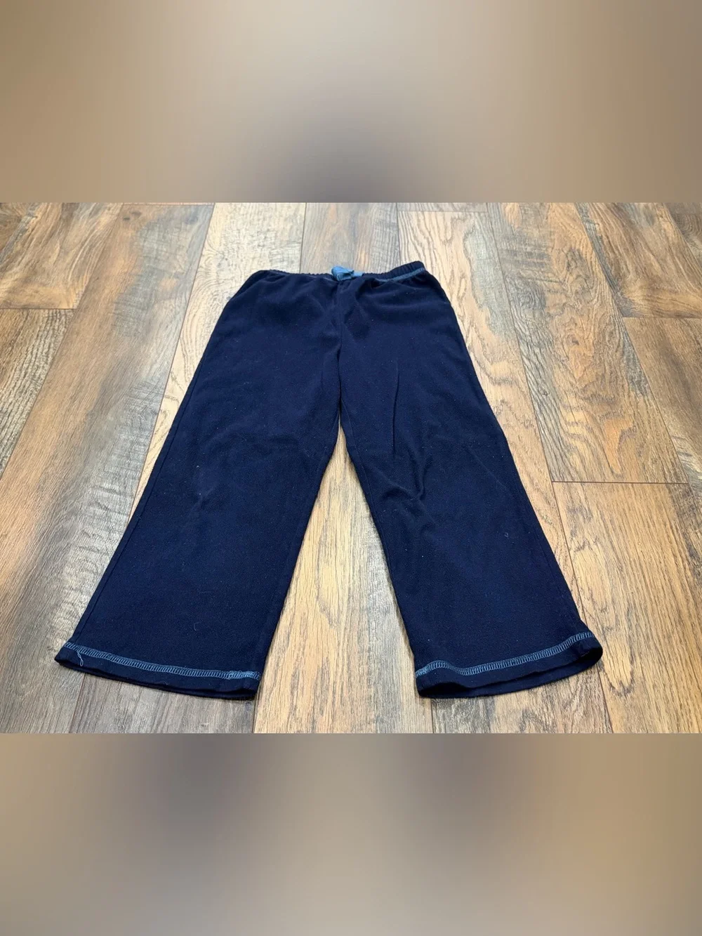 ST EVE Boy's Plaid Sleep Pant Microfleece Pajama Bottoms, Blue, Size 7